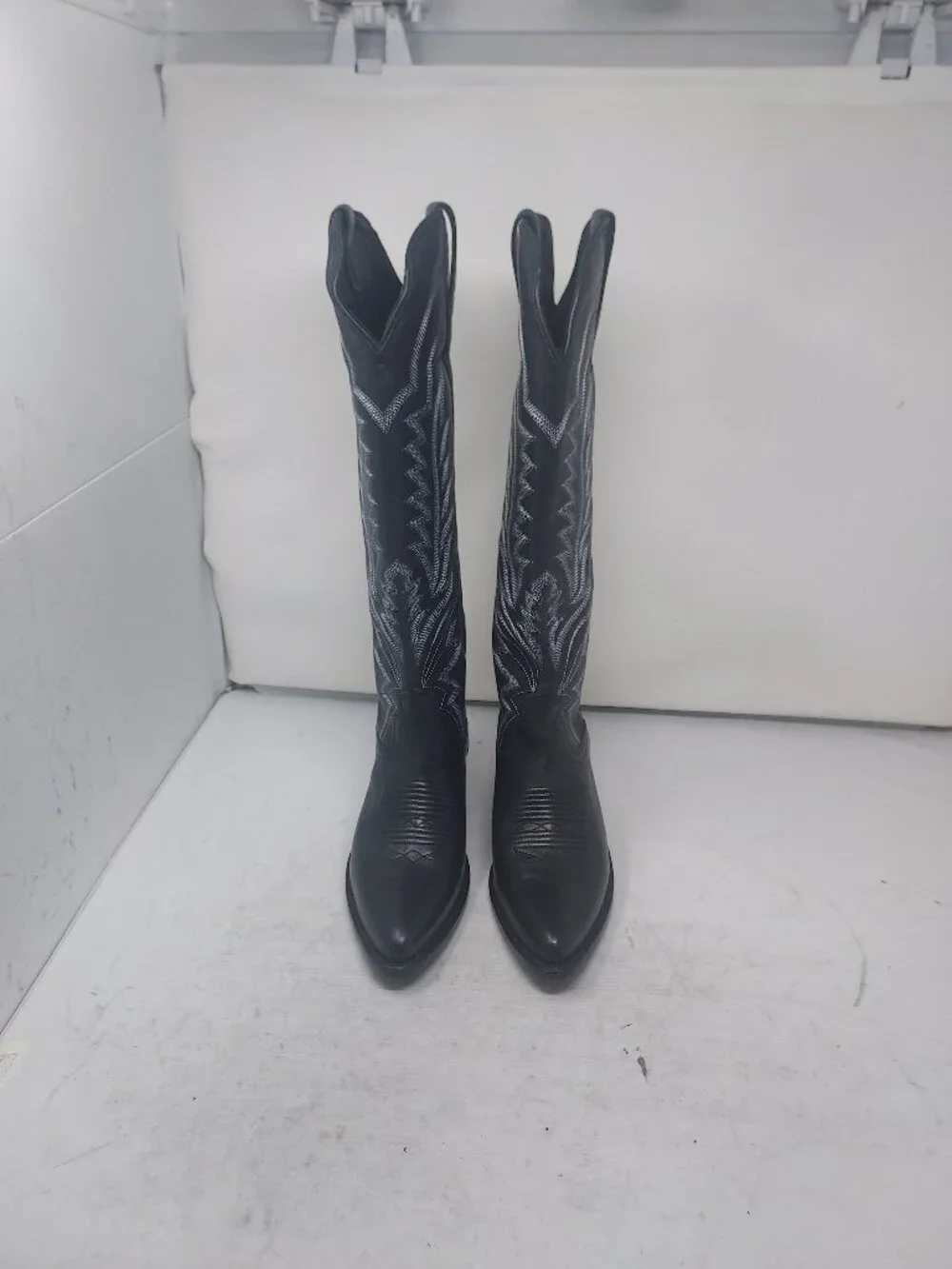 Tecovas WOMENS Black Midnight The Abby Cowboy Tall Boot - Picture 4 of 10